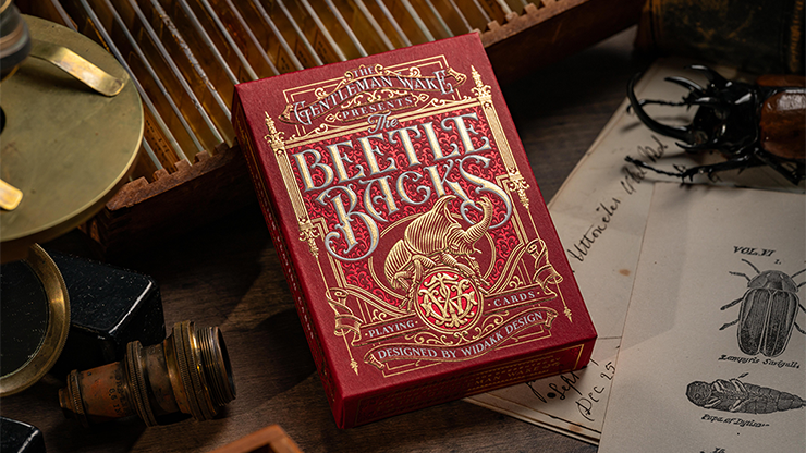 The Beetle Backs (Crimson Edition) Playing Cards